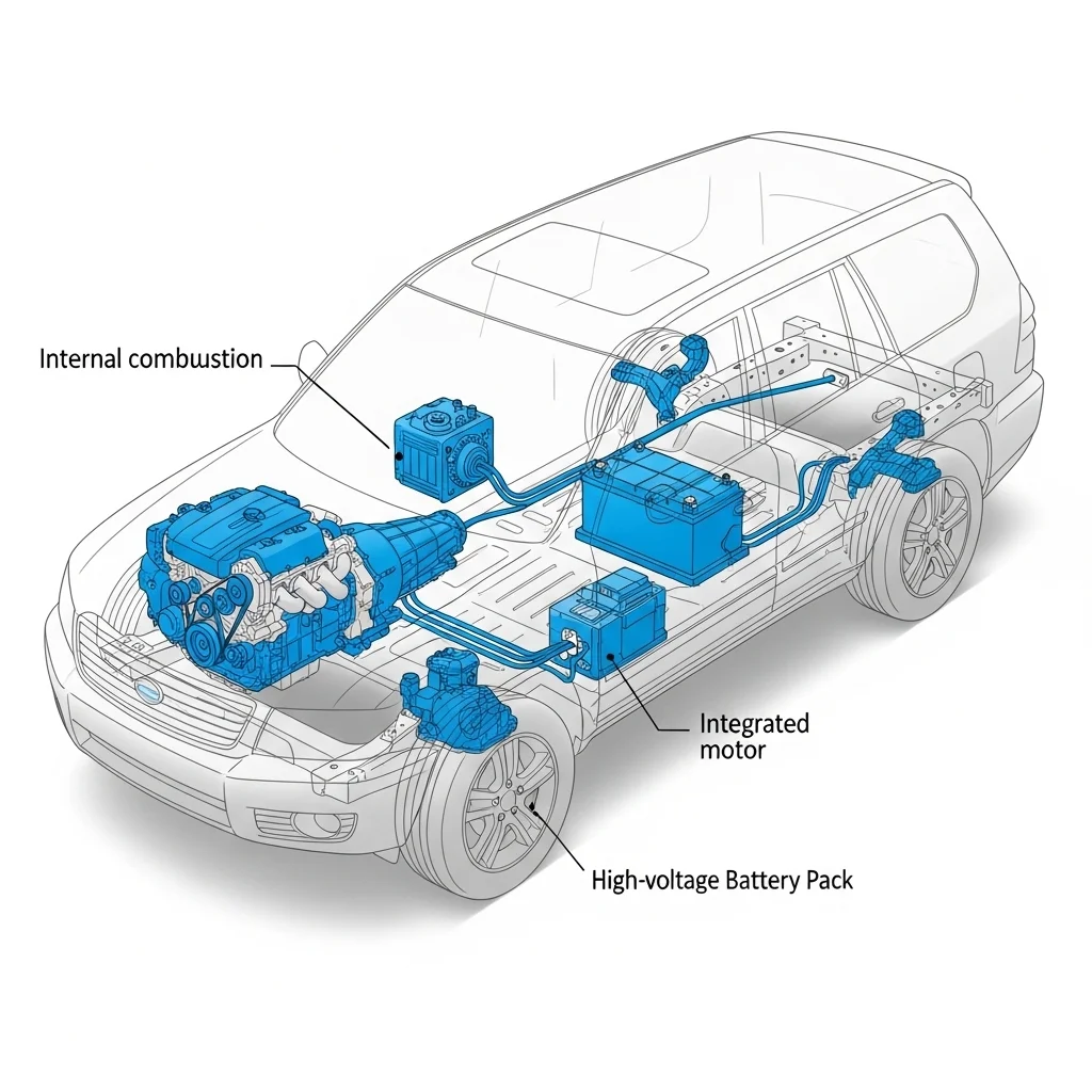 2.5 터보 하이브리드 엔진의 실제 연비 효율