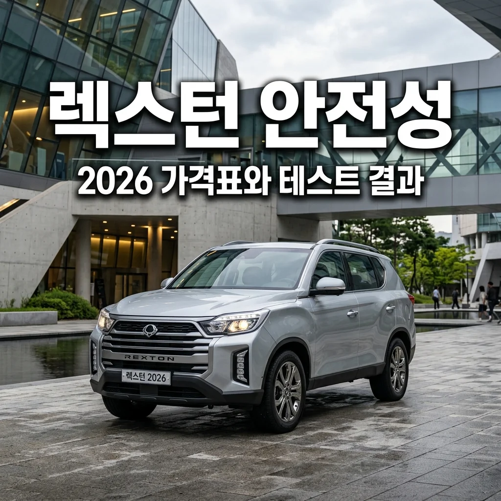 2026 렉스턴 뉴 아레나 가격표 공개! 프레임바디 안전성 테스트 결과 분석
