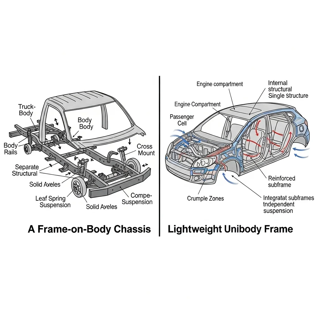 프레임바디 vs 모노코크 바디, 나에게 맞는 선택은?