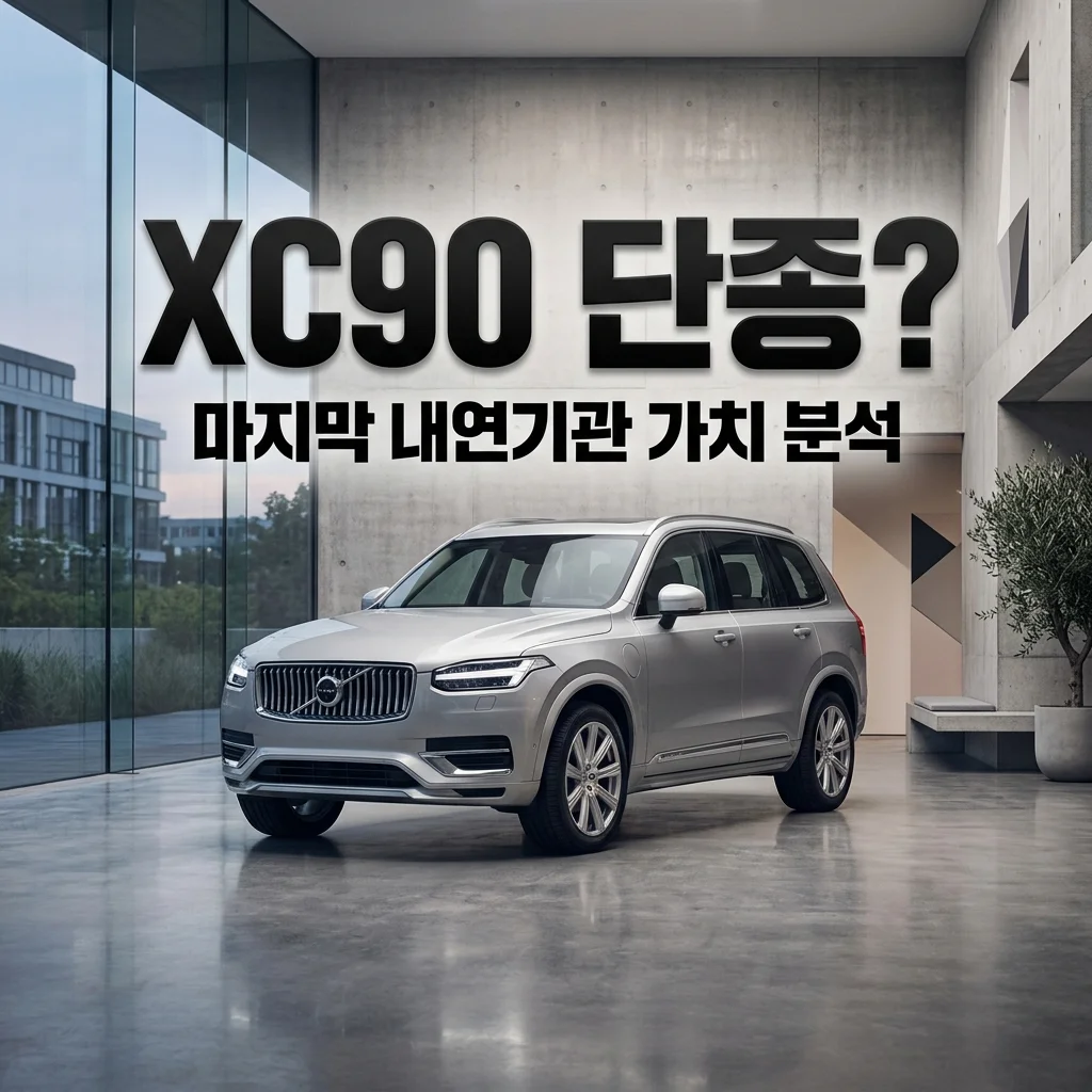 볼보 XC90 단종 임박? 마지막 내연기관 모델 중고차 잔가율 분석