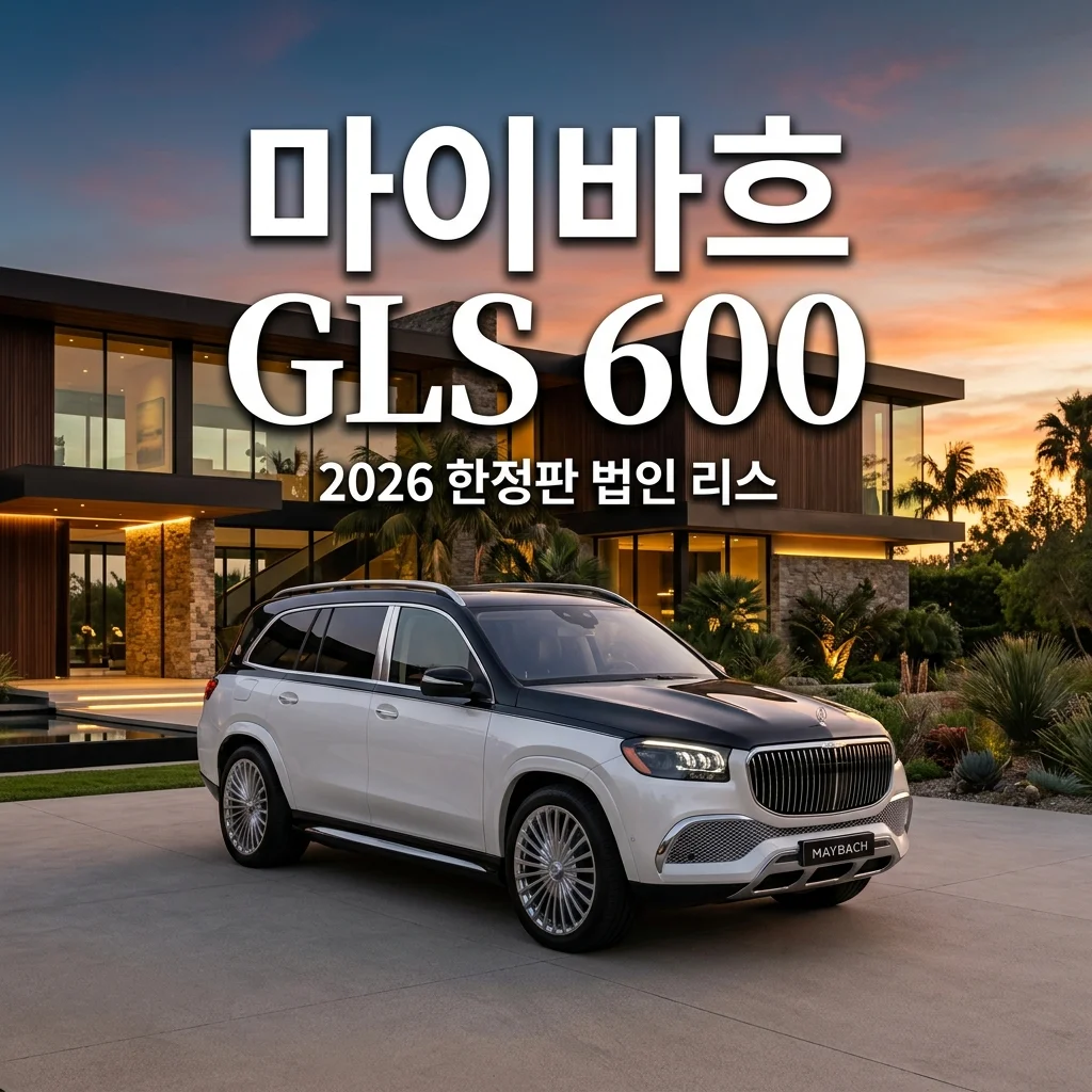 2026 마이바흐 GLS 600 매뉴팩처 에디션 한정판 가격 및 법인 리스 총정리