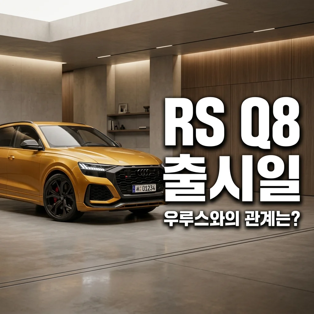 2026 아우디 RS Q8 페이스리프트 국내 출시일 및 우루스 플랫폼 공유의 진실