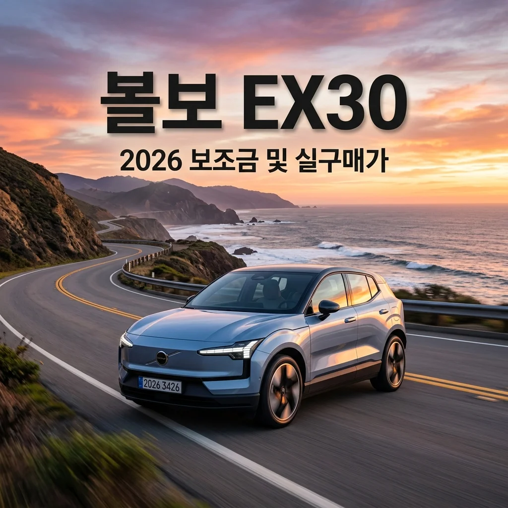 2026 볼보 EX30 실구매가 및 보조금 확정! 주행거리 테스트 총정리