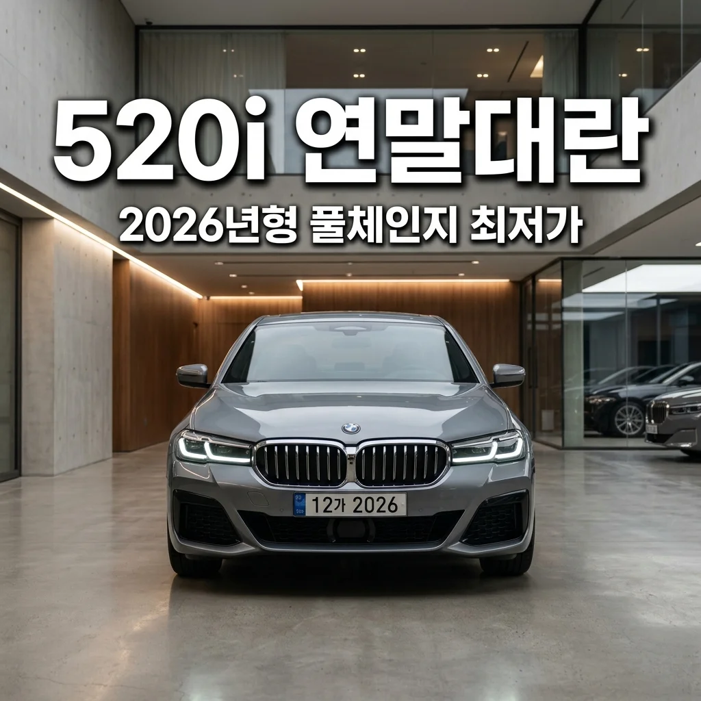 2026 BMW 520i M Sport 풀체인지 옵션 차이 및 연말 대란 프로모션 견적