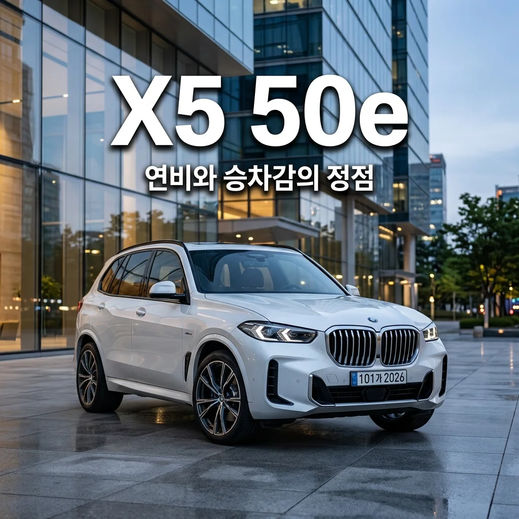 2026 BMW X5 50e 연비 효율 및 에어서스펜션 승차감 완벽 분석