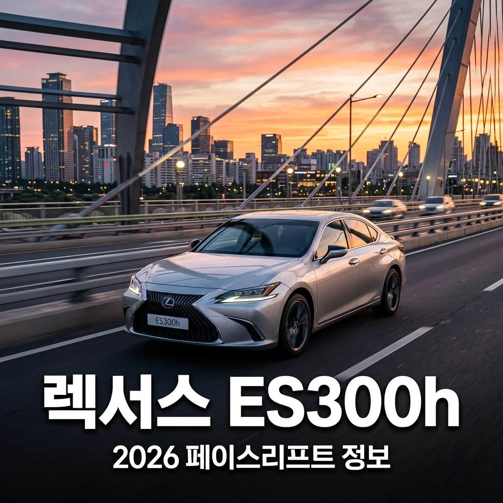 2026 렉서스 ES300h 페이스리프트 출시일 및 이그제큐티브 최대 할인 조건