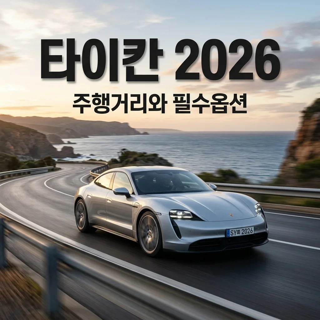 2026 포르쉐 타이칸 페이스리프트 주행거리 개선 및 필수 옵션 가격 총정리