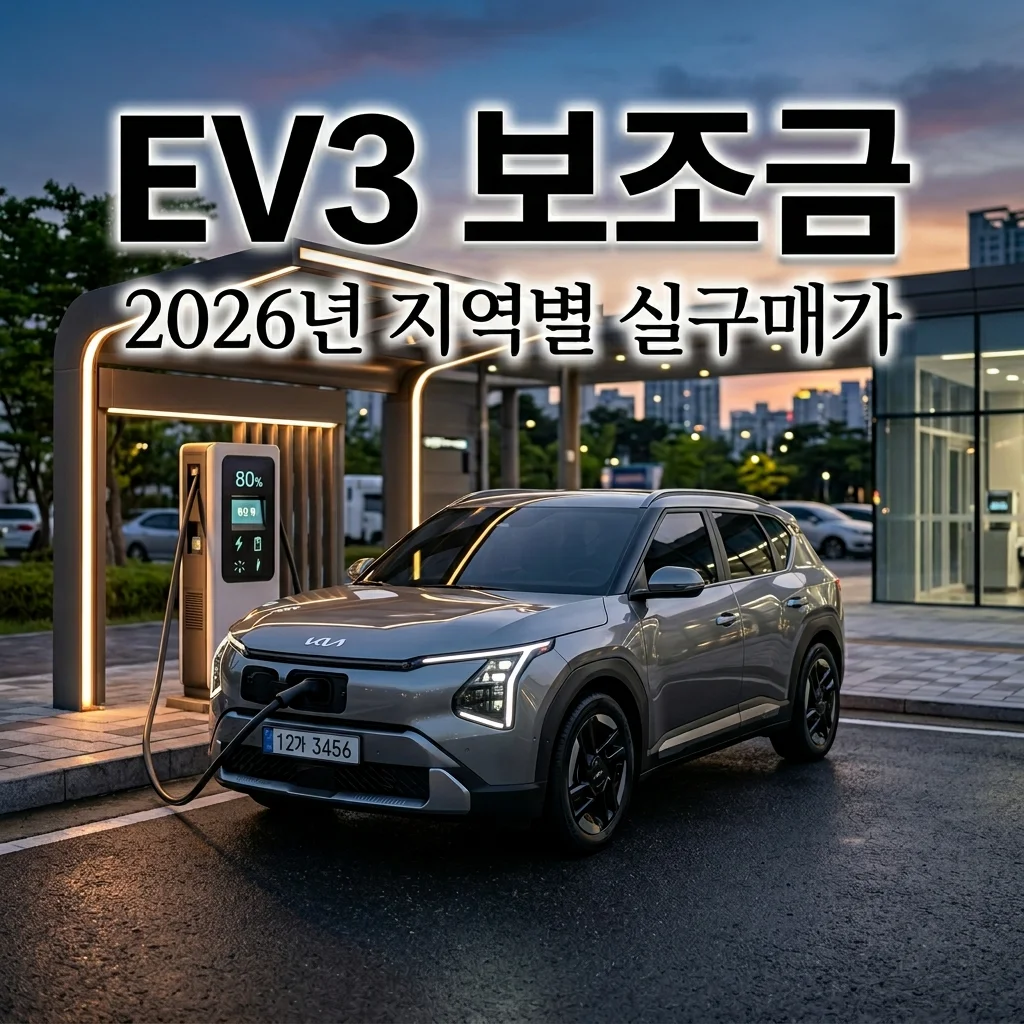 2026 기아 EV3 보조금 확정! 서울 경기 지역별 실구매가 및 실제 전비 총정리