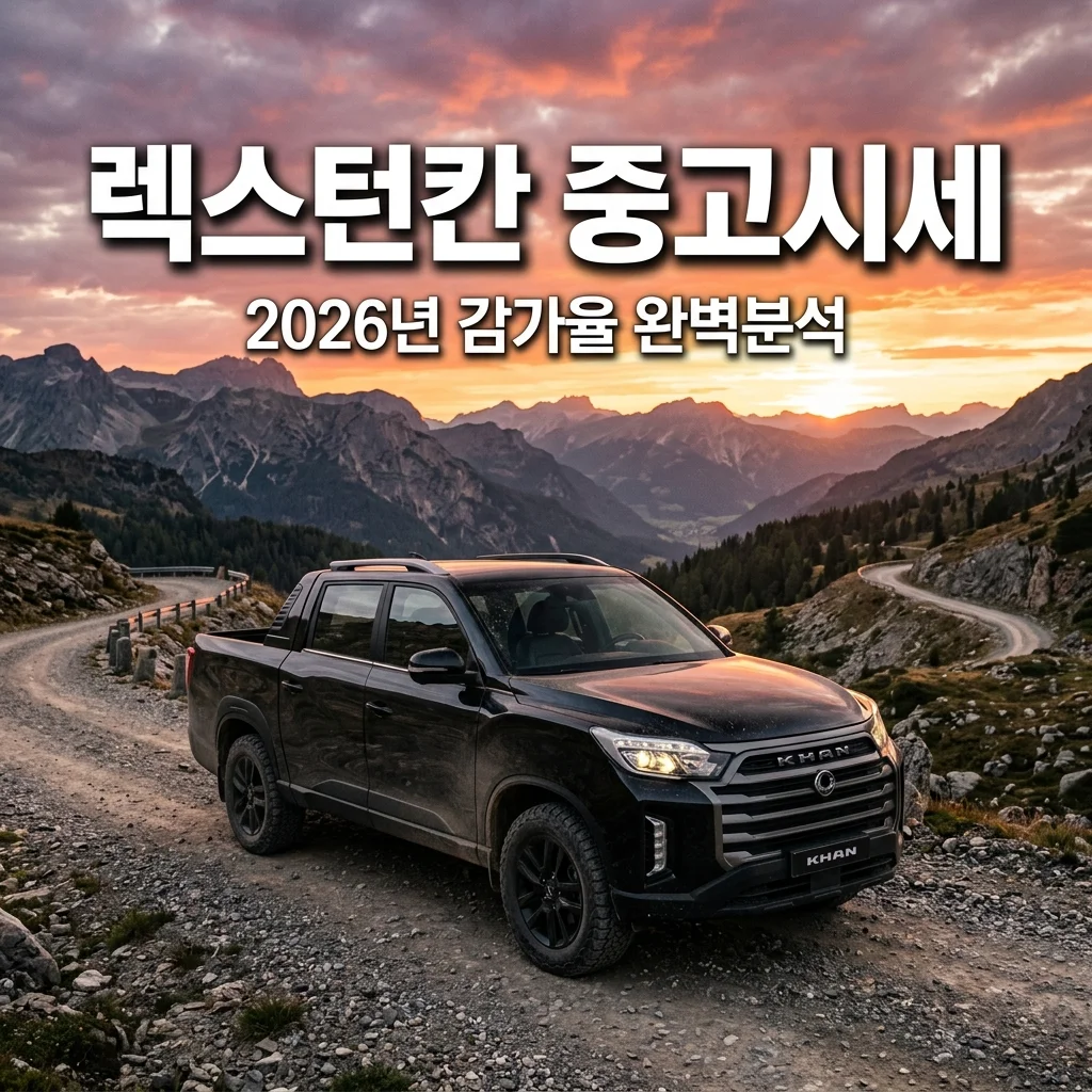 2026년 기준 2025 렉스턴 스포츠 칸 실물 리뷰 및 중고 감가율 분석