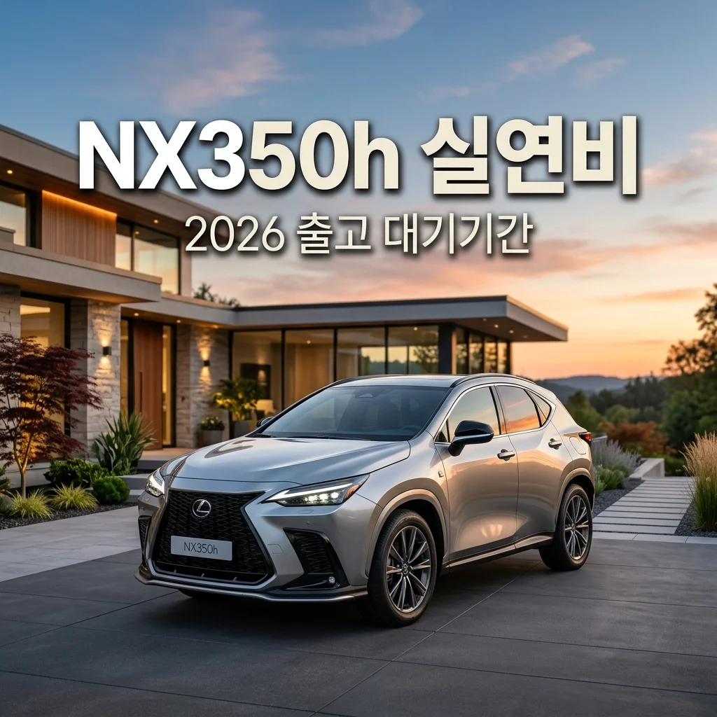 2026 렉서스 NX350h 하이브리드 실연비 및 출고 대기기간 최신 정리
