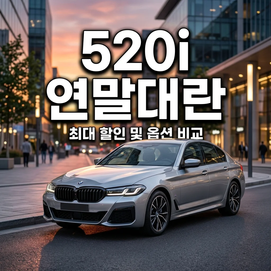 2026 BMW 520i M Sport 옵션 차이와 연말 프로모션 할인 혜택 총정리