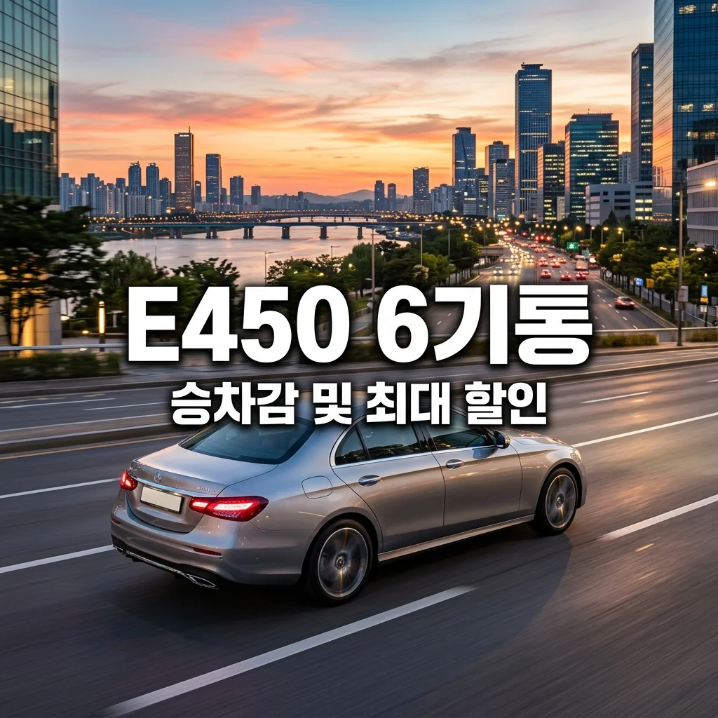 2026 벤츠 E450 4MATIC 6기통 승차감 비교 및 최대 할인 가격 구매 팁