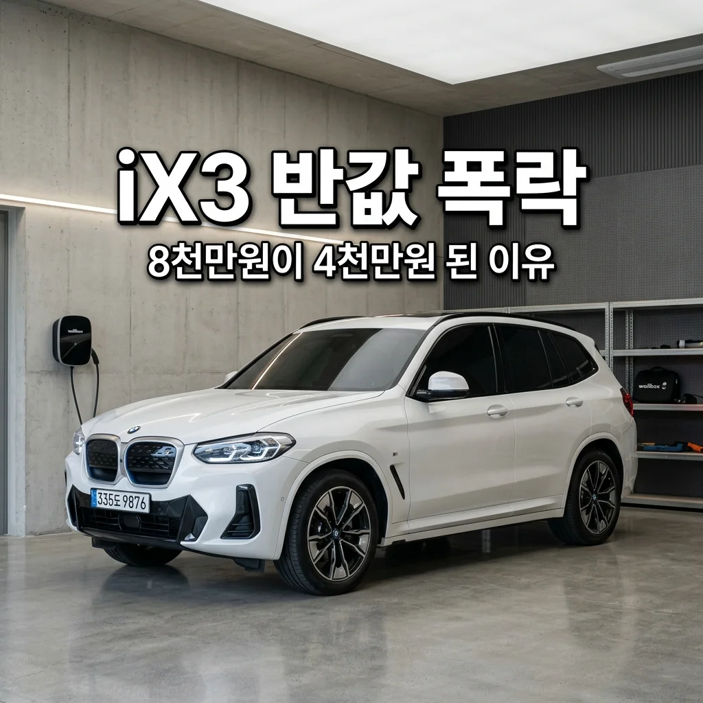 BMW iX3 중고차 시세 50% 폭락, 8천만 원이 4천만 원 된 진짜 배경