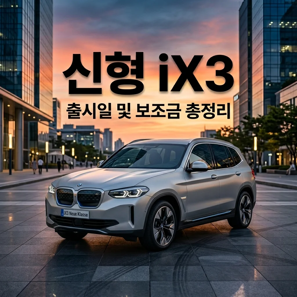 BMW iX3 풀체인지 국내 출시일 확정? 사전예약 및 보조금 예상액