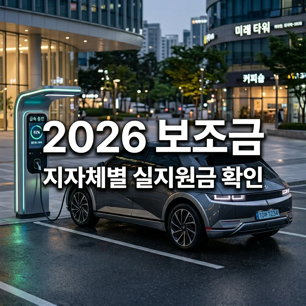 2026 전기차 보조금 지자체별 실지원금 내역 및 잔여 현황 확인하기