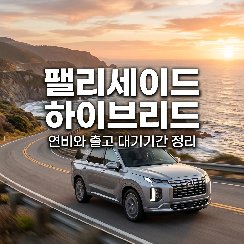 팰리세이드 하이브리드 실제 연비와 출고 대기기간 총정리