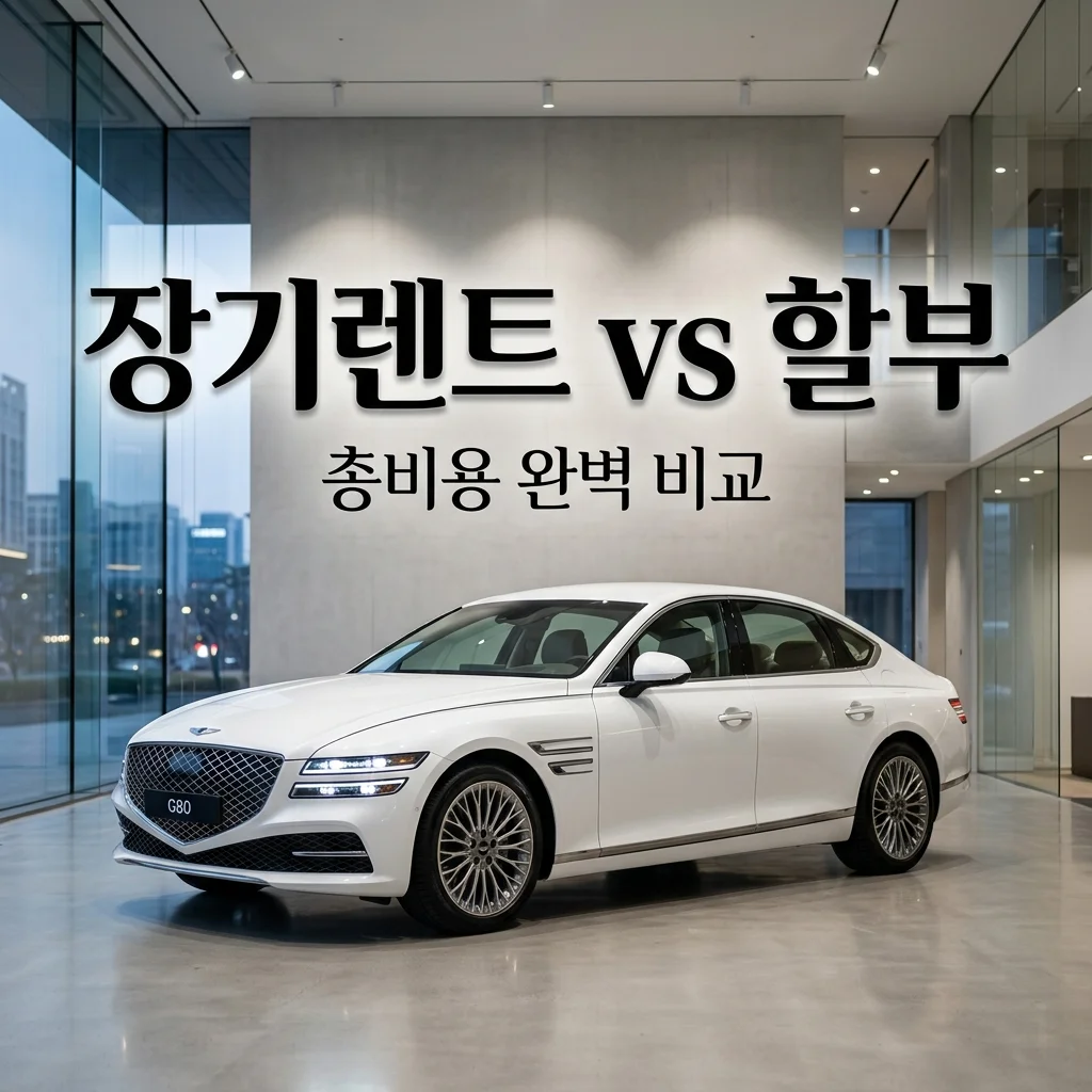 신차 장기렌트 할부 총비용 장단점 비교, 2026년 최신 견적 가이드