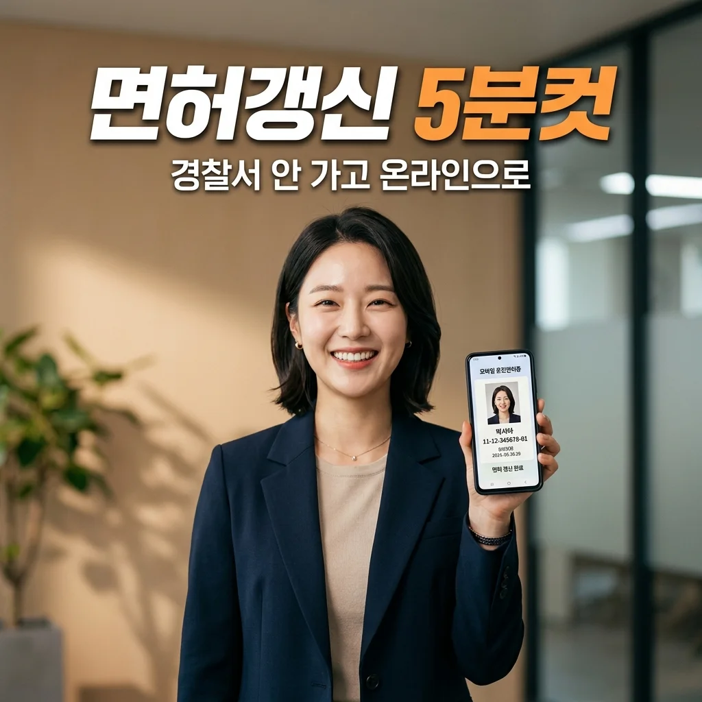 운전면허증 갱신 온라인 신청 방법: 경찰서 안 가고 5분 만에 끝내기