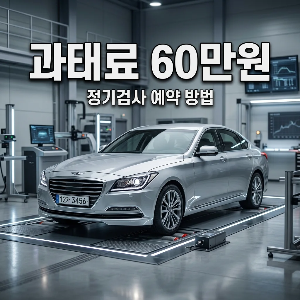 자동차 정기검사 예약 및 비용 조회, 60만원 과태료 폭탄 피하는 법