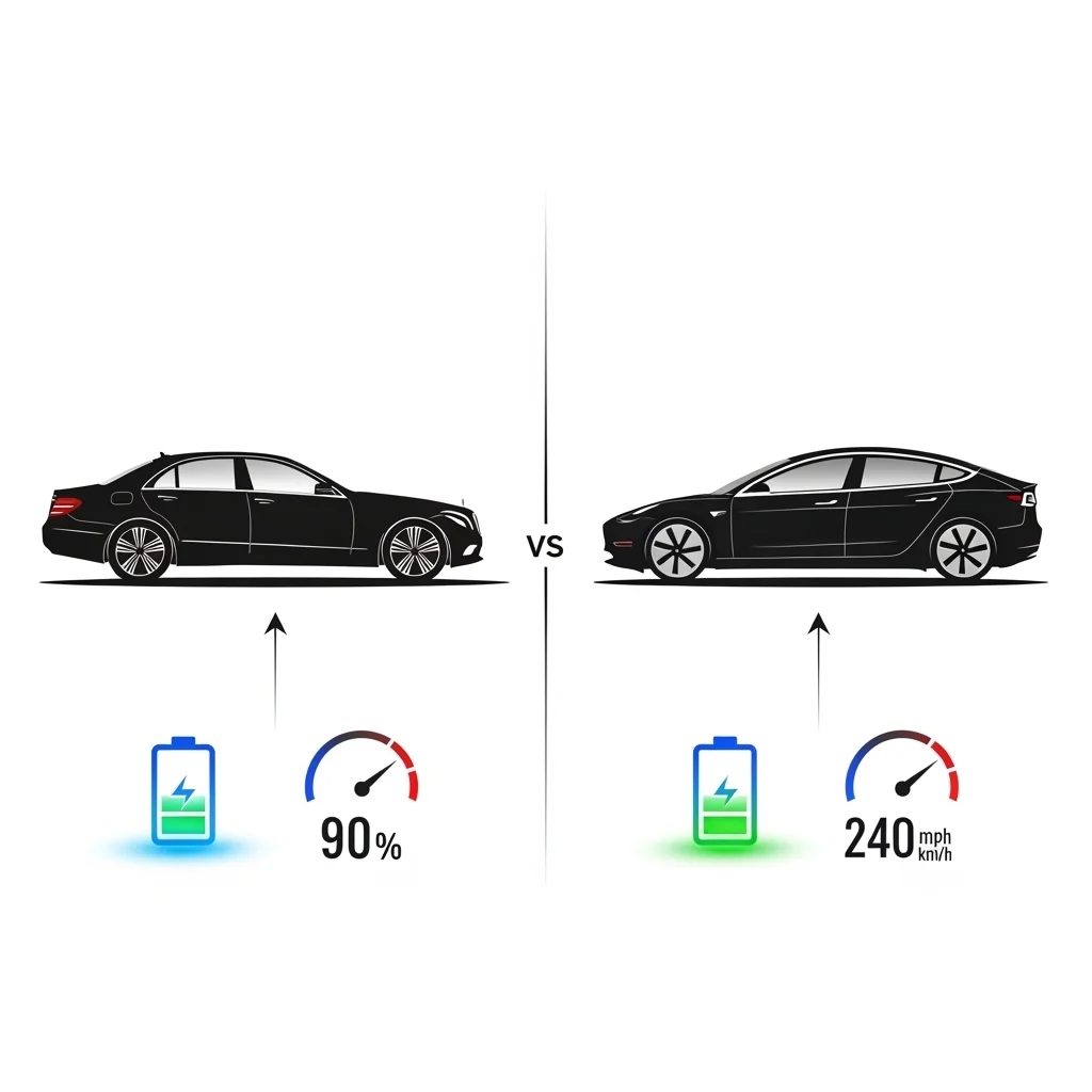 벤츠 C클래스 전기차 vs 테슬라 모델3 주요 제원 비교
