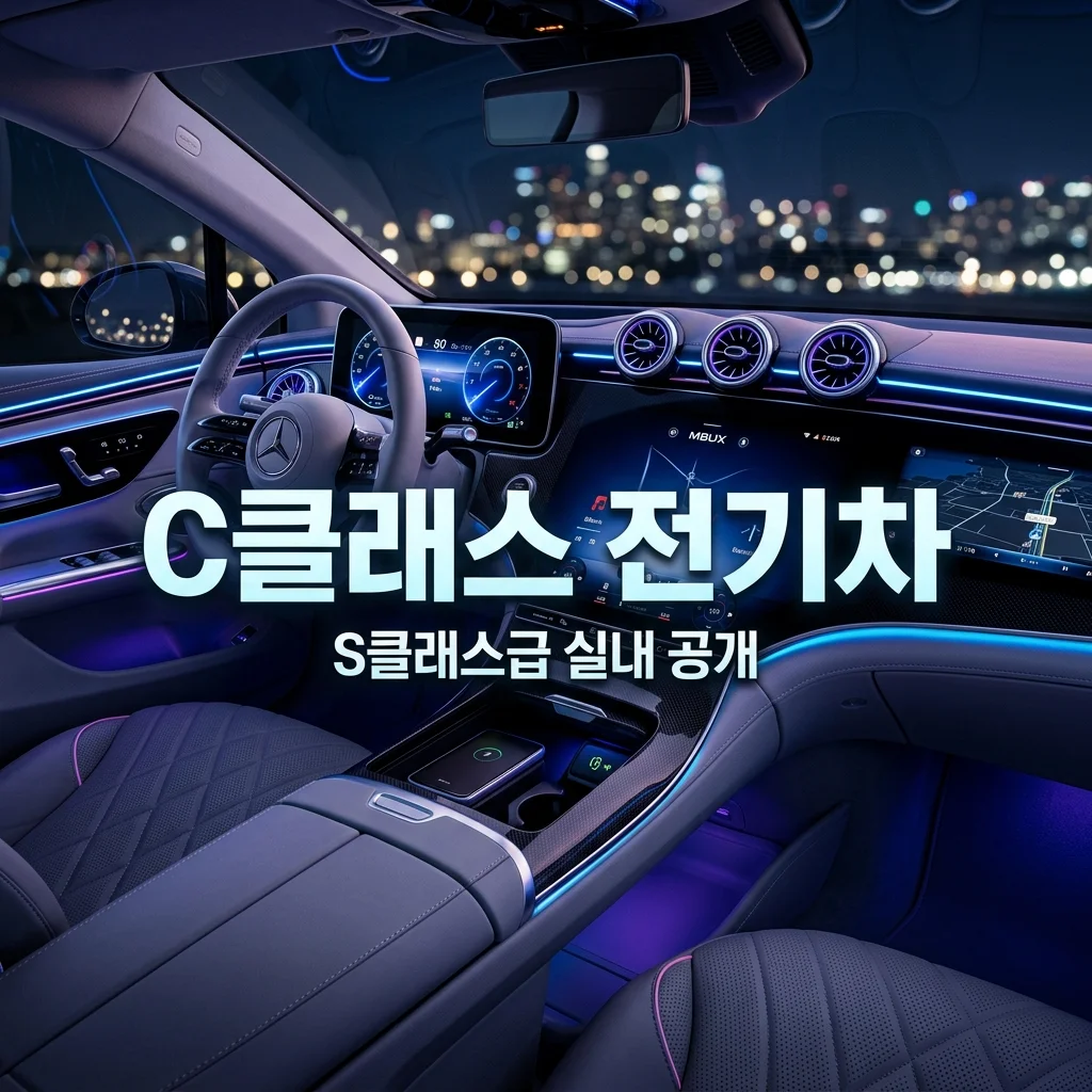 벤츠 C클래스 전기차 실내 디자인 공개! S클래스급 감성 담은 특징 3가지