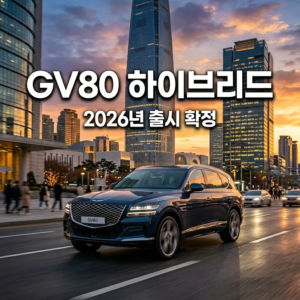 제네시스 GV80 하이브리드 2026년 출시! 엔진 결함 해결과 예상 가격 총정리