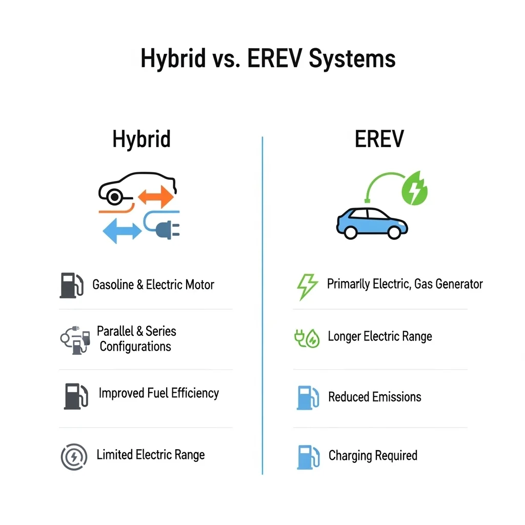 EREV와 하이브리드, 어떤 차이가 있을까?