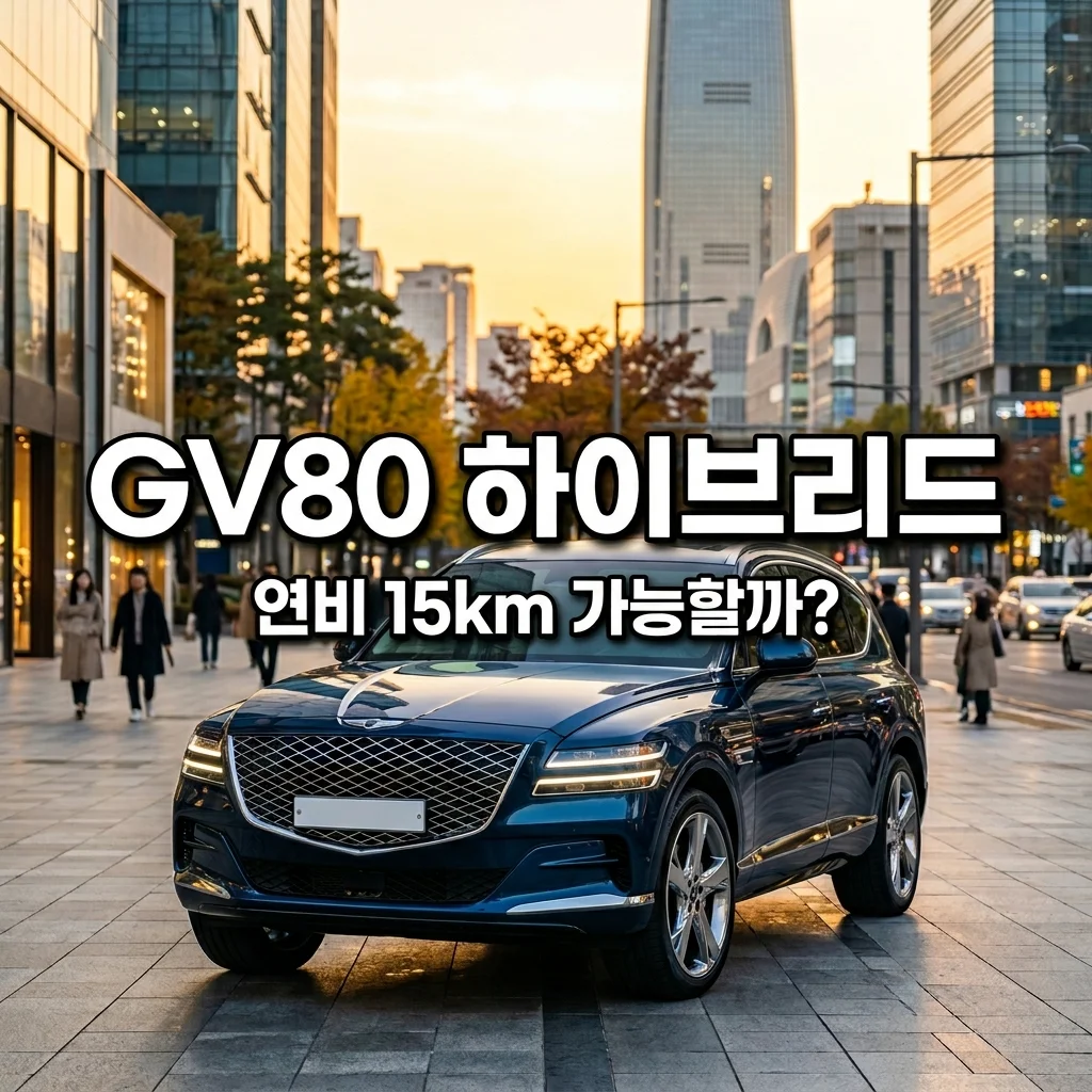 GV80 하이브리드 연비 15km 가능할까? 2.5 터보 하이브리드 사양 예측
