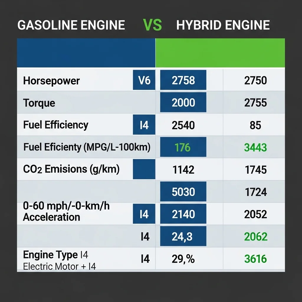 2.5 터보 하이브리드 예상 사양 비교