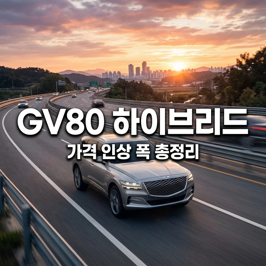 GV80 페이스리프트 하이브리드 추가 가격 인상 폭은? 800만원 오를까