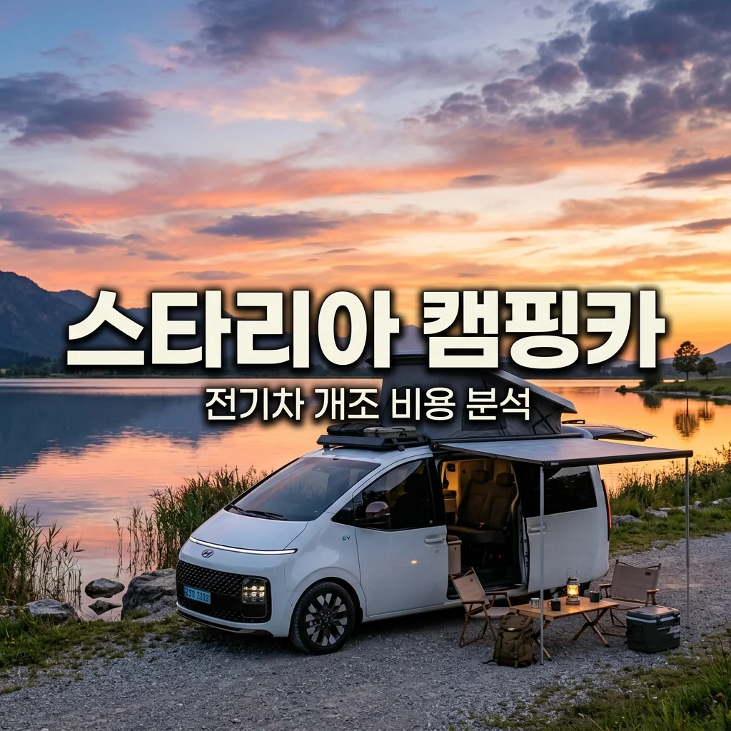 스타리아 전기차 캠핑카 개조 비용 및 차박 최적화 핵심 기능 4가지