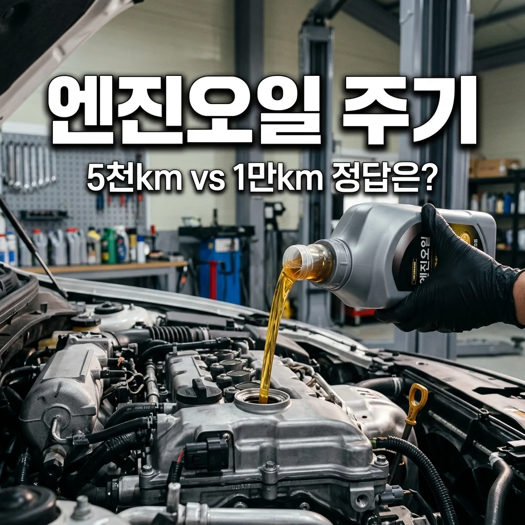 엔진오일 교환주기 5천km vs 1만km? 전문가가 정리한 2026 정답