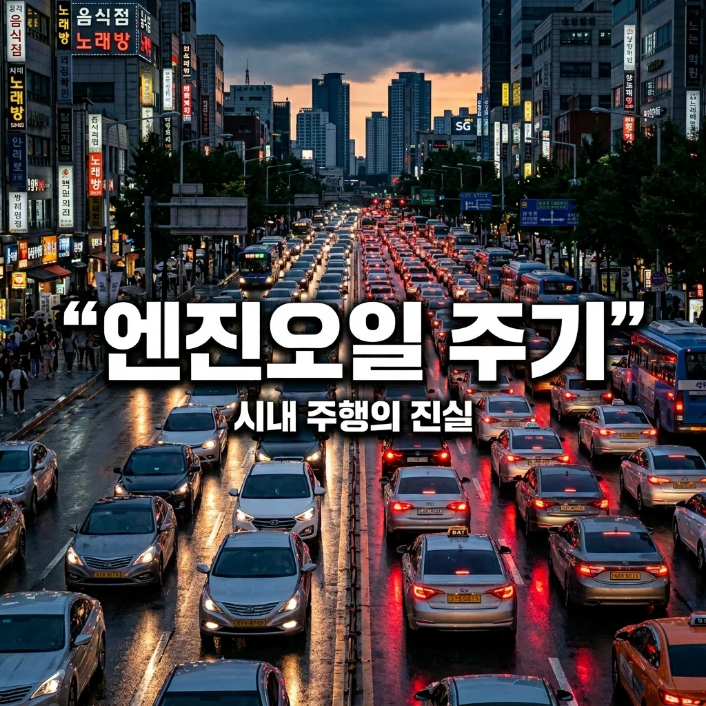 엔진오일 교환주기 시내 주행이라면 절반으로 줄여야 하는 진짜 이유