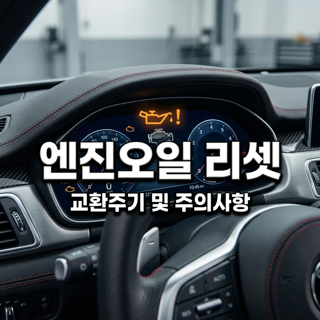 수입차 엔진오일 교환주기 경고등 리셋 방법과 필수 주의사항