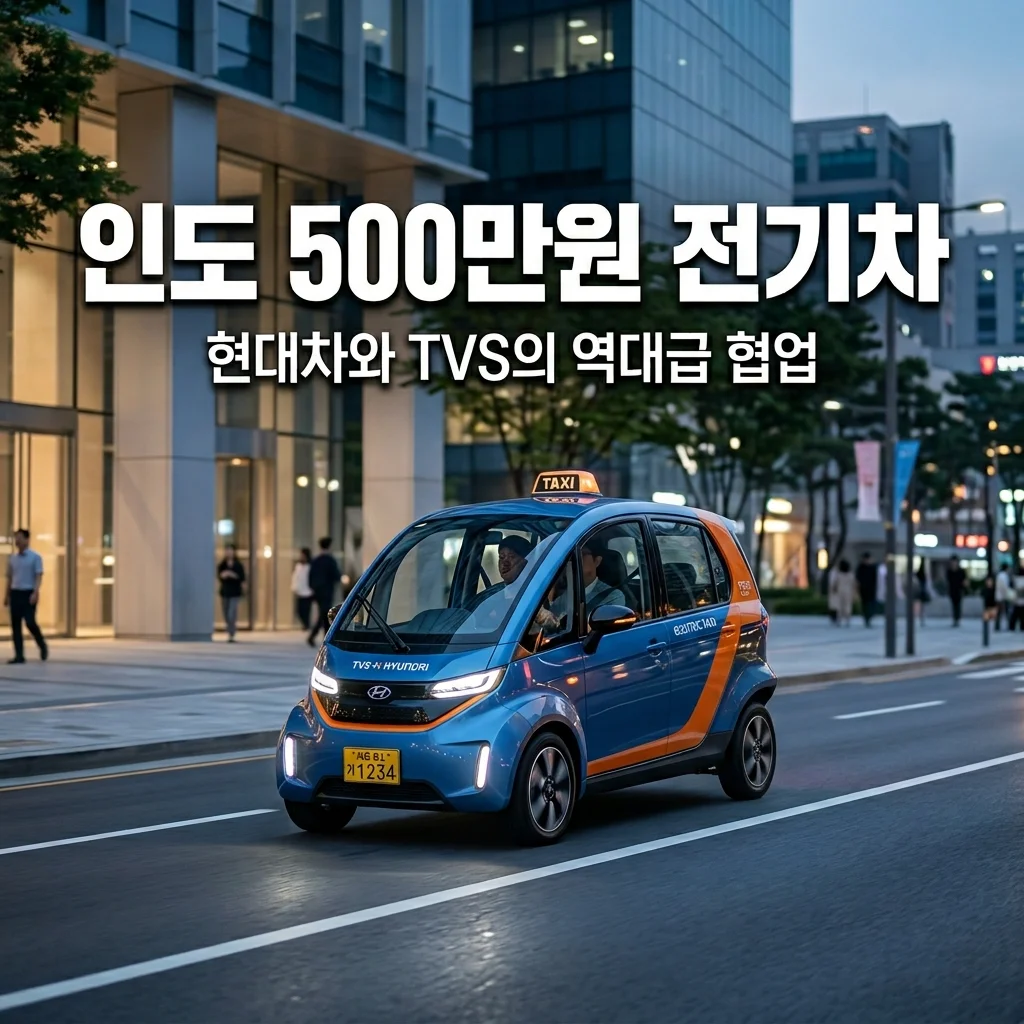 현대차 인도 500만원대 전기차 탄생? TVS와 협업하는 3륜 마이크로모빌리티의 실체
