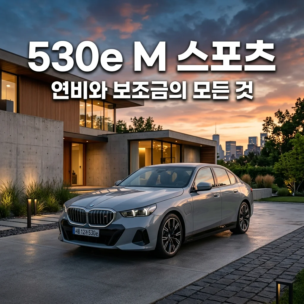 BMW 530e M 스포츠 차별점은? 플러그인 하이브리드 연비 및 보조금 완벽 정리