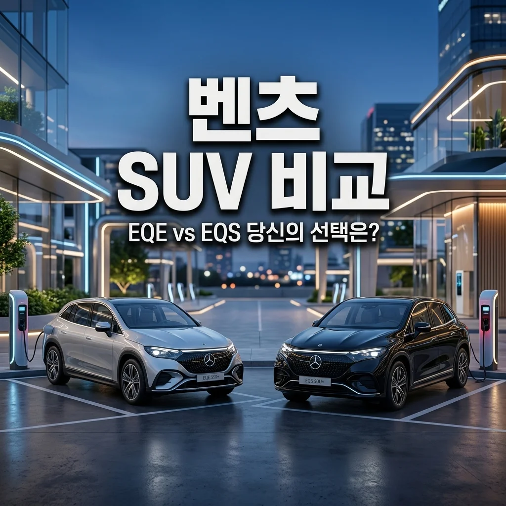 2026 벤츠 EQE vs EQS SUV 완벽 비교! 나에게 맞는 전기 SUV 선택 가이드