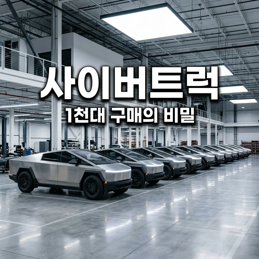 1억 4천 사이버트럭 1천대 구매한 주인공 정체와 국내 주행 가능 여부