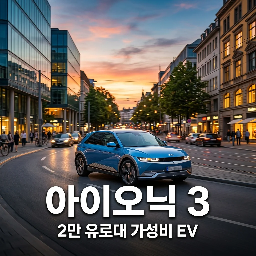 현대 아이오닉3 유럽 전략! 2만 유로대 보급형 EV 스펙 총정리