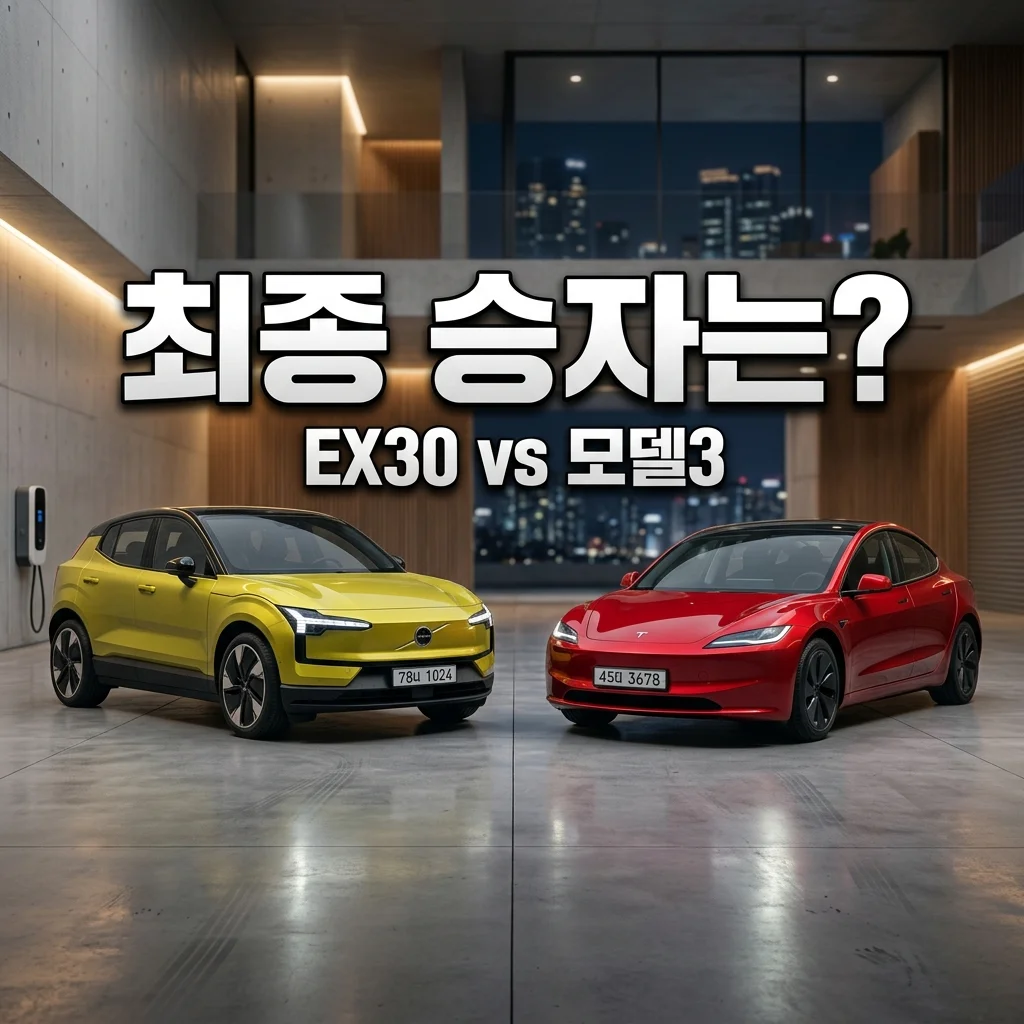 볼보 EX30 vs 테슬라 모델3 비교 | 4천만원대 수입 전기차 최종 승자는?