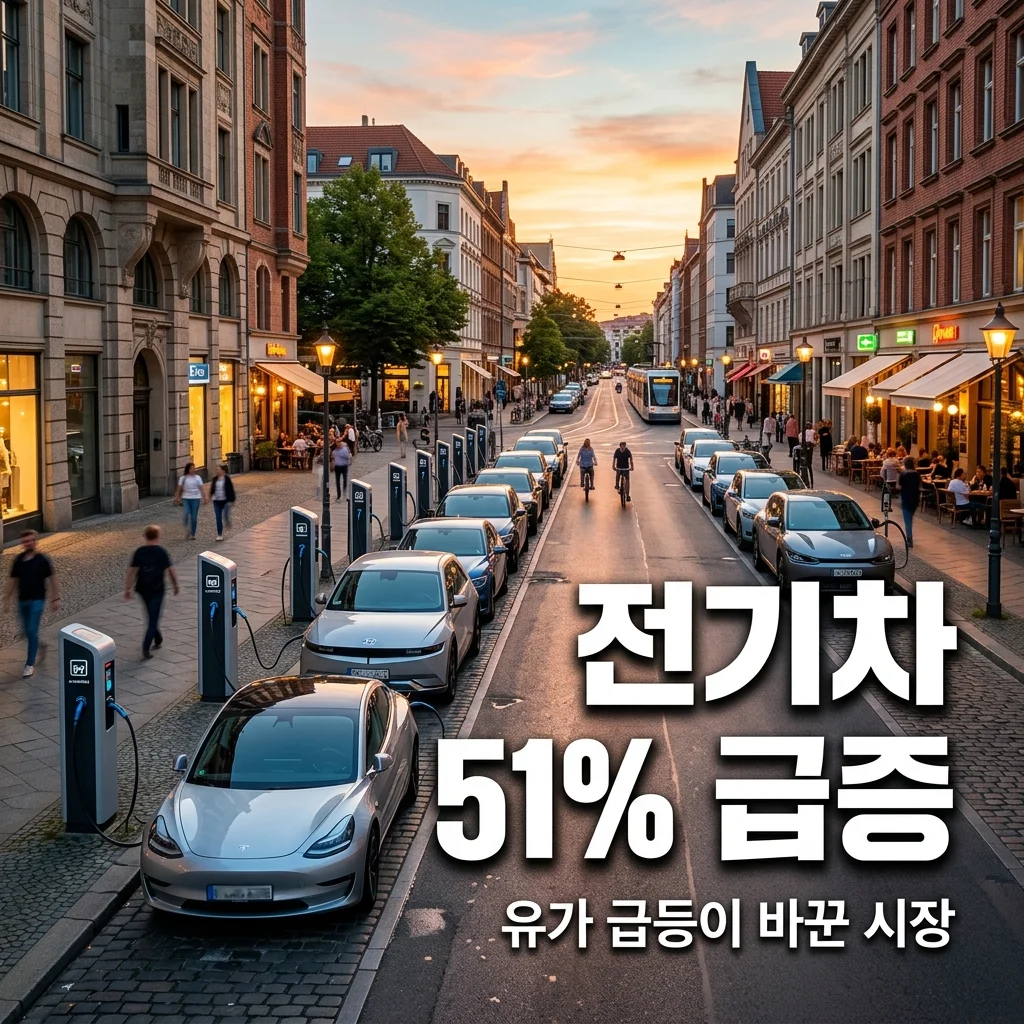 유럽 전기차 판매 51% 급증 이유! 유가 급등이 부른 대전환 분석