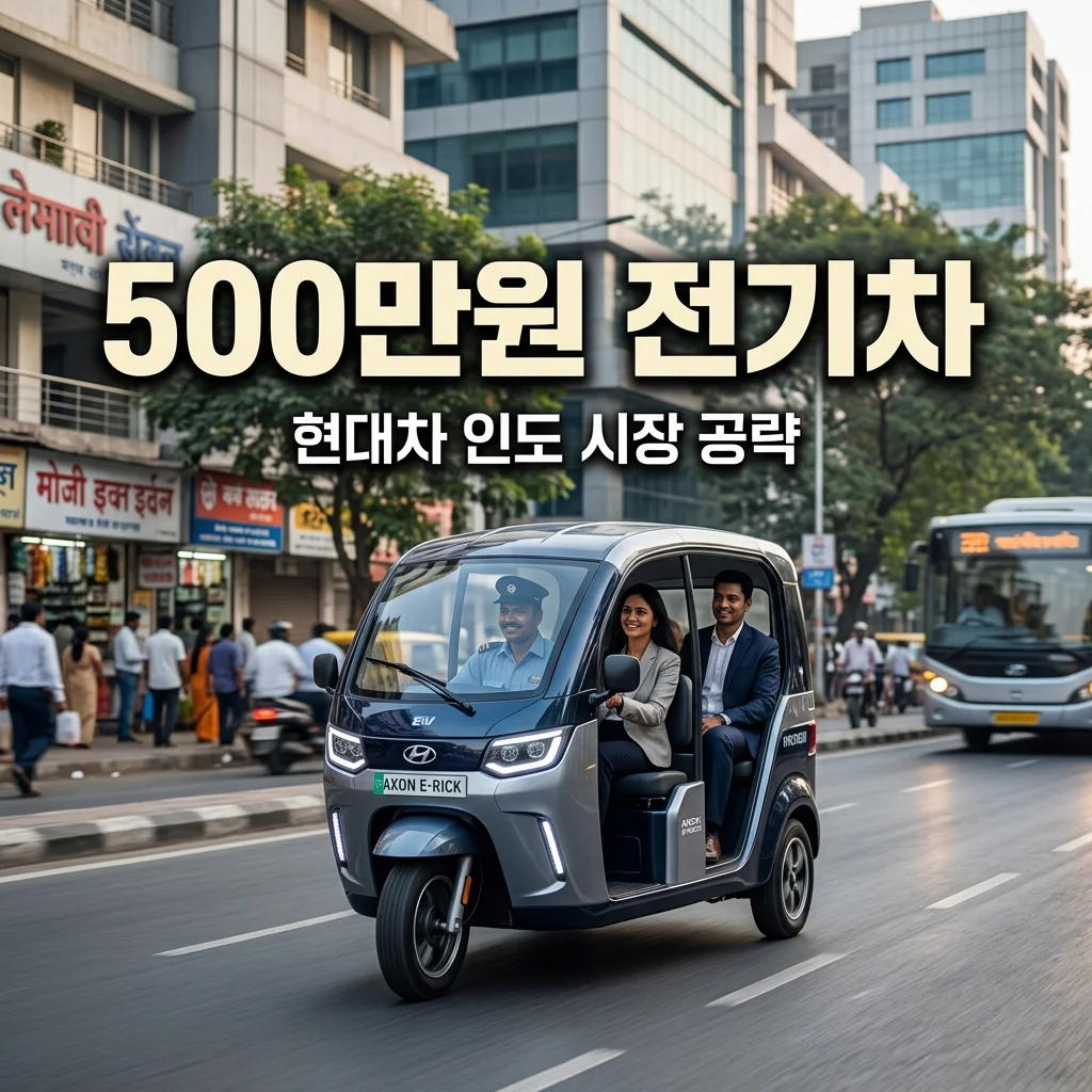 현대차 인도 500만원대 전기차 출시? TVS 협업과 마이크로모빌리티 전략 총정리