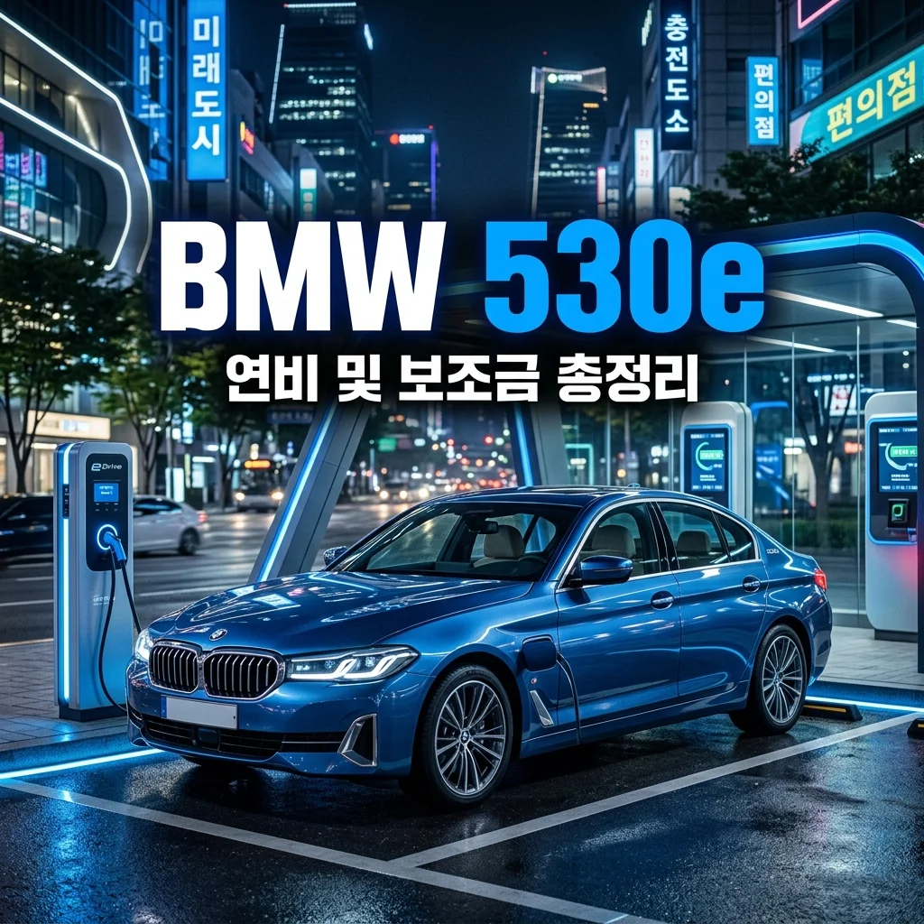 BMW 530e M 스포츠 차별점 정리: 플러그인 하이브리드 연비 및 보조금 혜택