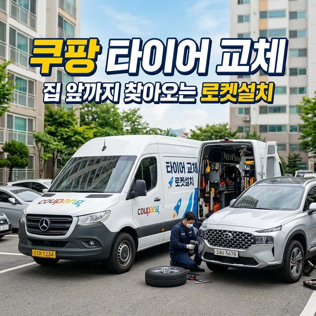 쿠팡 출장 타이어 교체 후기: 집 앞으로 오는 로켓설치 장단점 정리