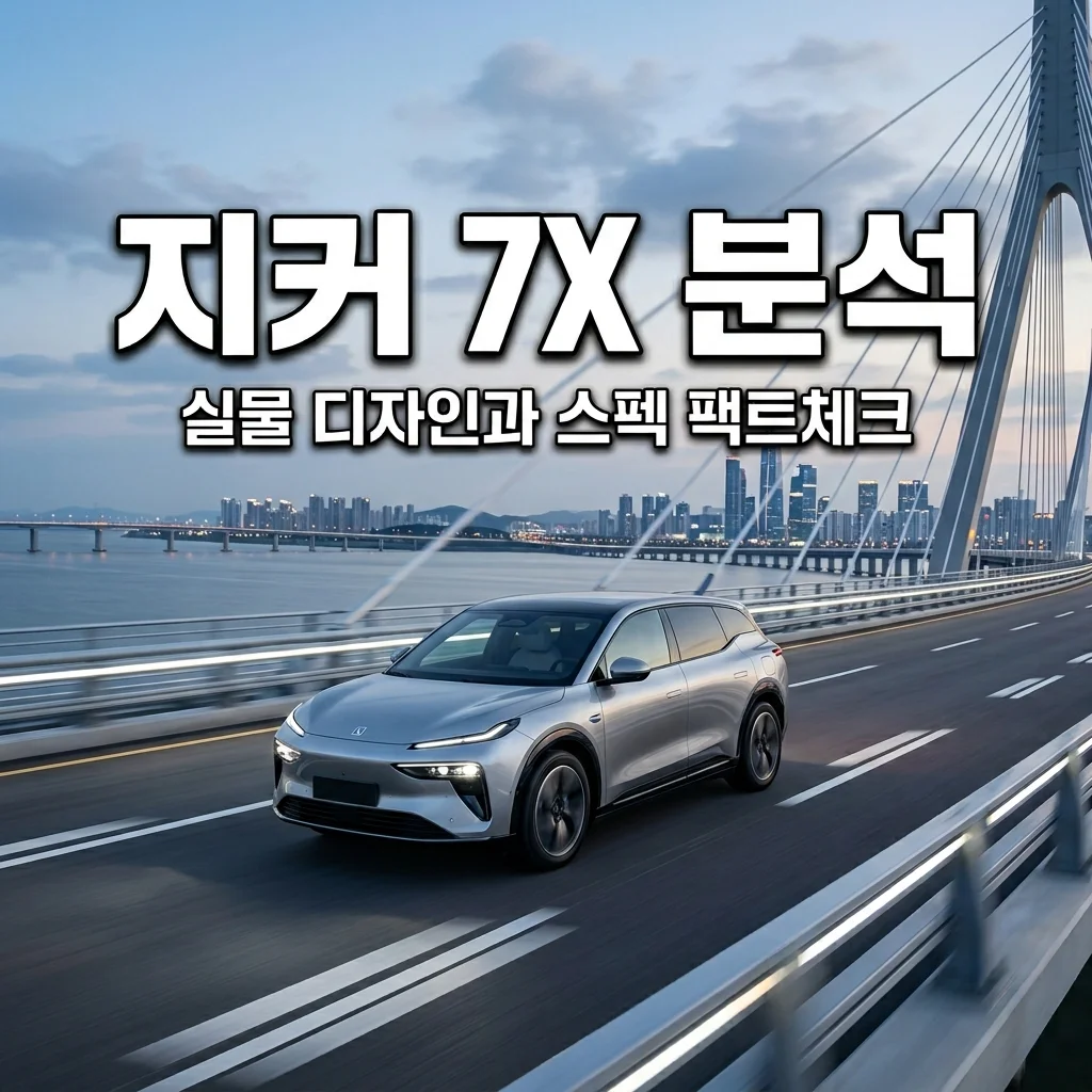 지커 7X 실물 디자인 주행거리 스펙 완벽 정리 | 테슬라 대항마?
