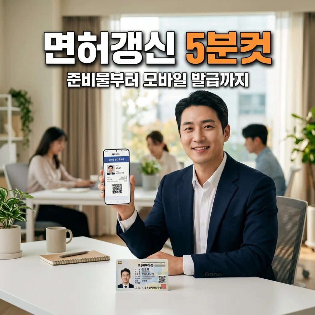 운전면허 갱신 준비물 및 온라인 신청 방법: 모바일 발급까지 5분 컷!