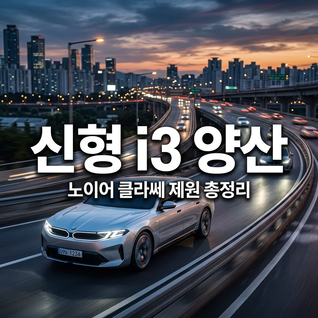BMW 신형 i3 전기 세단 8월 양산 개시! 노이어 클라쎄 제원 완벽 정리