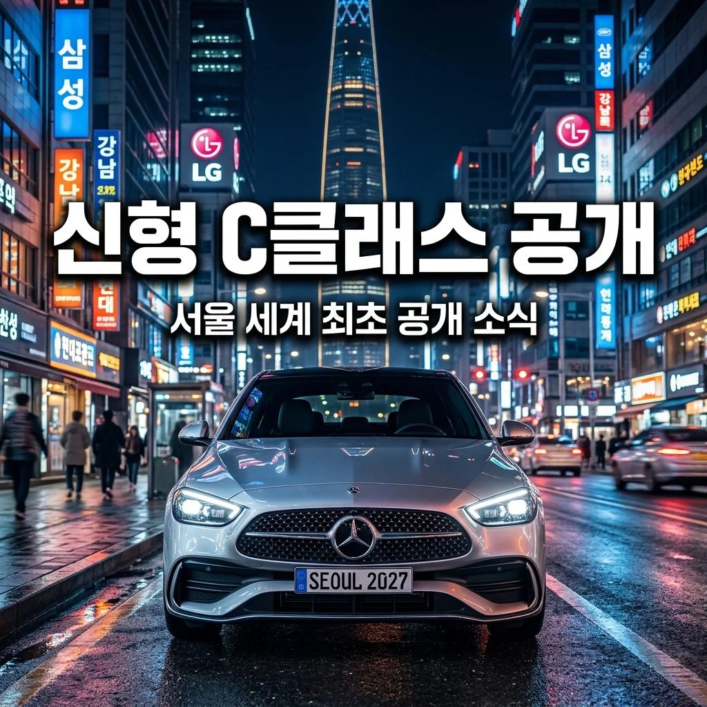 벤츠 C클래스 풀체인지 서울 첫 공개! 국내 출시 라인업 및 옵션 포인트 총정리