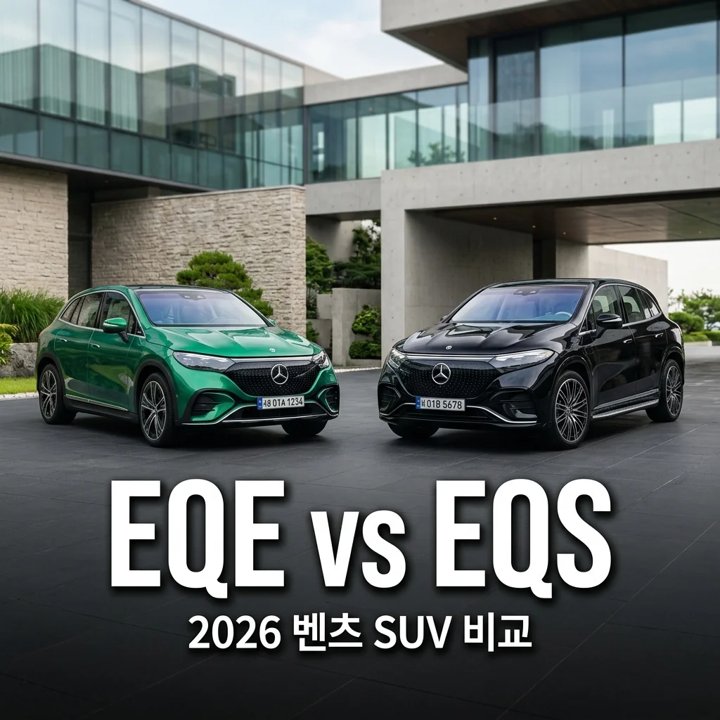2026 벤츠 EQE vs EQS SUV 완벽 비교 가이드! 당신의 선택은?