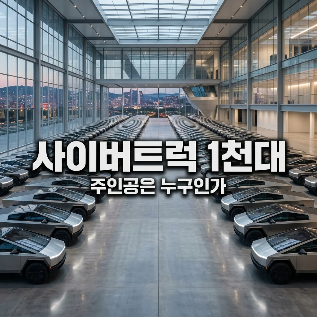 1억 4천 사이버트럭 1천대 구매한 큰손의 정체와 국내 주행 가능 여부